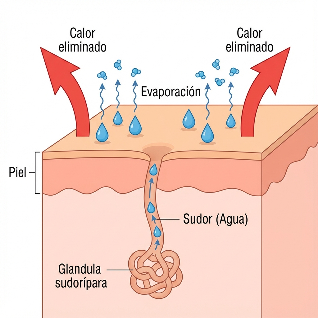 Mecanismo de Refrigeración por Evaporación